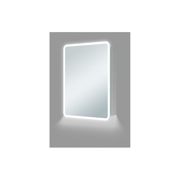 Akari 500mm 1 Door LED Mirrored Cabinet