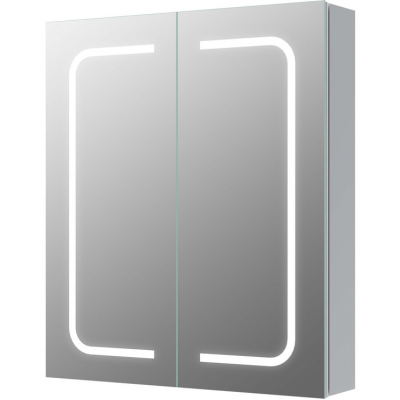 Rika 600mm 2 Door Front-Lit LED Mirror Cabinet