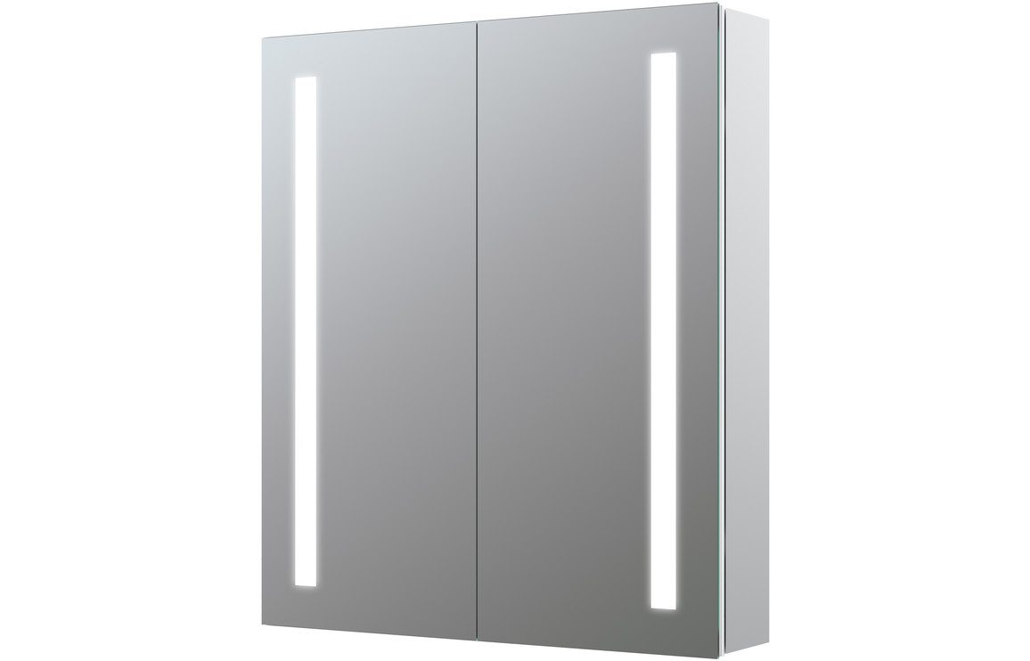 Bathroom Wall Cabinets DIMS0112 Sakura 600mm 2 Door Front-Lit LED Mirror Cabinet