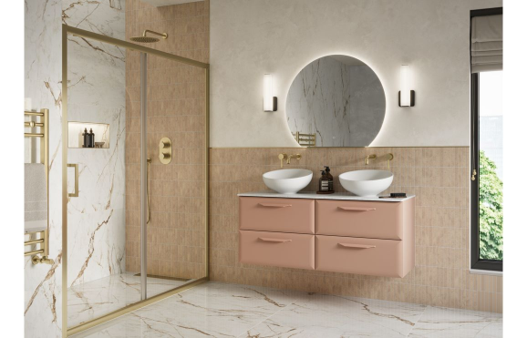 BTL Bathroom Mirrors DIMR0082 Otsu 800x700mm Round Back-Lit LED Mirror