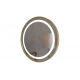 BTL Bathroom Mirrors DIMR0082 Halo 600mm Round Front-Lit LED Mirror - Brushed Brass