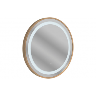 BTL Bathroom Mirrors DIMR0032 Halo 600mm Round Front-Lit LED Mirror - Brushed Bronze