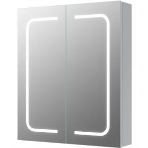 Rika 600mm 2 Door Front-Lit LED Mirror Cabinet