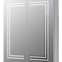 Suki 600mm 2 Door Front-Lit LED Mirror Cabinet