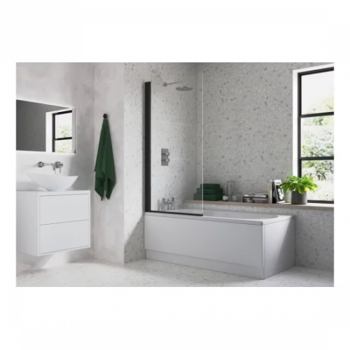 Bath Screens Black Frame