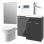 Venosa 1000mm Furniture & BTW WC Pack - Anthracite Gloss (RH)