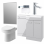 Venosa 1000mm Furniture & BTW WC Pack - Grey Gloss (RH)