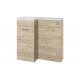 Venosa 900mm Furniture & BTW WC Pack - Oak (LH)
