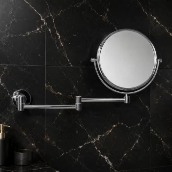 Origins Living Hutton Reversible 5x Magnifying Wall Mirror - Chrome HTN-007520-CH Bathroom Accessory