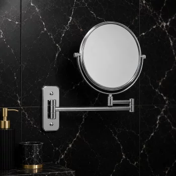 Origins Living Mason Reversible 5x Magnifying Wall Mirror - Chrome MSN-007520-CH Bathroom Accessory