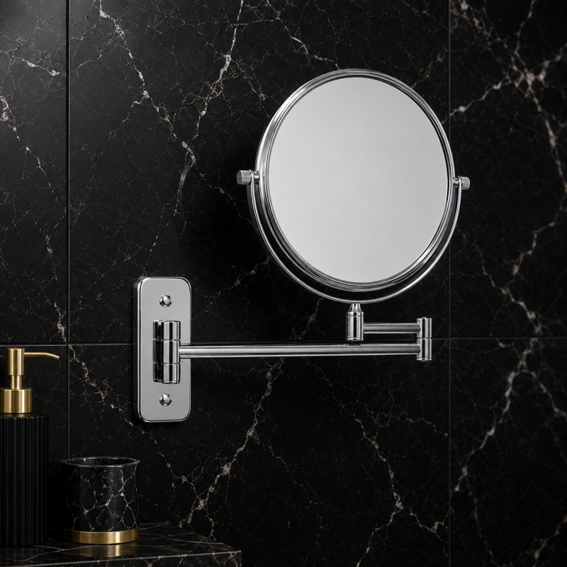 Origins Living Mason Reversible 5x Magnifying Wall Mirror - Chrome MSN-007520-CH