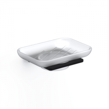Origins Living S Cube/S6 Soap Dish - Black 169931 Bathroom Accessory