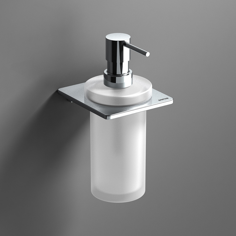 Origins Living S Cube/Eletech Soap Dispenser - Chrome 166848