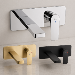 Bathroom Basin/Bath Wall Mixers