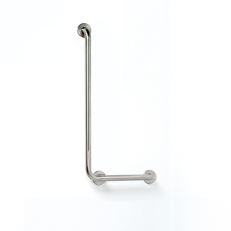 Grab & Safety Bars 118229 Origins Living Safety Wall Bar 90 Right- Brushed 118229