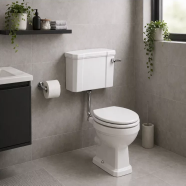 Low Level Cistern  Flush Pipe Kit  Pan & Seat