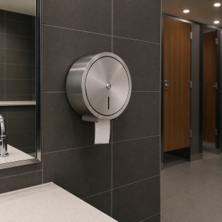 Origins Living Gedy Rollpaper Dispenser with Safety Lock - Polsihed 2424-13