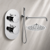 Aurora Round Shower Valve & Kit Pack 4 - Chrome