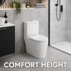 Cilantro Rimless Close Coupled Fully Shrouded Comfort Height WC & Soft Close Seat