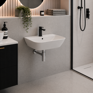 Cloakroom Basin & Bottle Trap