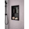 610x305mm Bathroom Niche - Matt Black 610x305mm Bathroom Niche - Matt Black