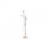 Abode Levarto Floor Standing Bath Shower Mixer - Matt White & Brass