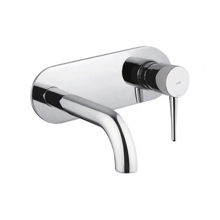 Abode Chao Wall Mounted Basin Mixer - Chrome Bathroom Taps Bathroom Basin/Bath Wall Mixers Chrome AB4041 Abode Chao Wall Mounted Basin Mixer - Chrome Bathroom Taps