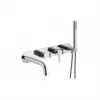 Bathroom Basin/Bath Wall Mixers Chrome AB4044 Abode Chao Wall Mounted Bath Shower Mixer - Chrome Bathroom Taps