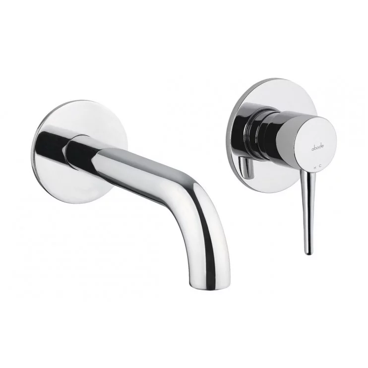 Bathroom Basin/Bath Wall Mixers Chrome AB4046 Abode Chao Wall Mounted 2-Hole Bath Mixer - Chrome Bathroom Taps