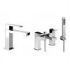 Bathroom Tap Sets In Chrome ABPK0004 Abode Fervour Chrome Bathroom tap pack (Basin Mixer & Bath/Shower Mixer) - Chrome