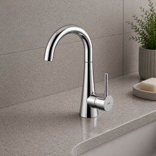 Abode Chao Basin Mixer - Chrome Bathroom Taps