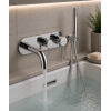 Bathroom Basin/Bath Wall Mixers Chrome AB4044 Abode Chao Wall Mounted Bath Shower Mixer - Chrome Bathroom Taps