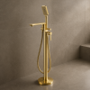 Abode Levarto Floor Standing Bath Shower Mixer - Brushed Brass