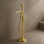 Abode Levarto Floor Standing Bath Shower Mixer - Brushed Brass