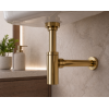 Abode Uno Basin Bottle Trap - Brushed Brass