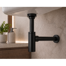 Abode Uno Basin Bottle Trap - Matt Black