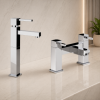 Abode Zeal Chrome Bathroom Pack (Tall Basin Mixer & Bath Filler)
