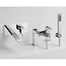 Abode Zeal Pack Offer 6 (Wall Mounted Basin Mixer & Bath/Shower Mixer) - Chrome