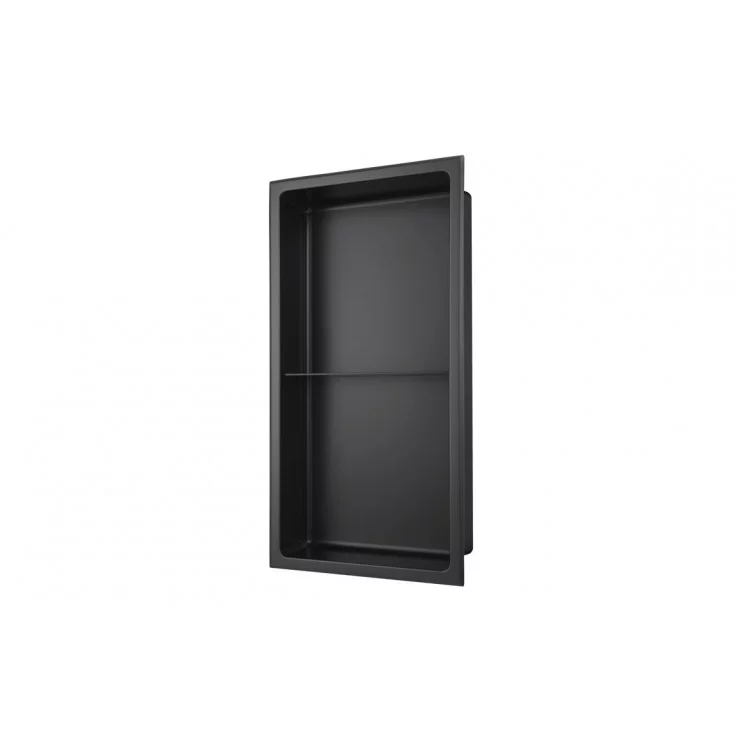610x305mm Bathroom Niche - Matt Black 610x305mm Bathroom Niche - Matt Black