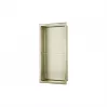 610x305mm Bathroom Niche - Brushed Brass