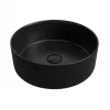 Luxey 355mm Ceramic Round Washbowl & Waste - Matt Black