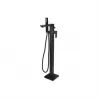 Berio Floor Standing Bath/Shower Mixer - Matt Black Bathroom Taps