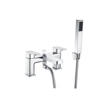 Adria Bath/Shower Mixer & Bracket - Chrome Bathroom Taps