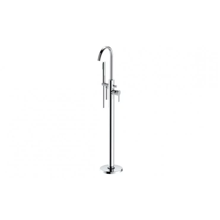 Evola Floor Standing Bath/Shower Mixer - Chrome Bathroom Taps