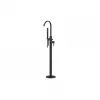 Evola Floor Standing Bath/Shower Mixer - Matt Black Bathroom Taps