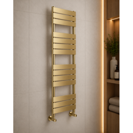 Trend Square Ladder Radiator (500x1500mm) - Brushed Brass Trend Square Ladder Radiator (500x1500mm) - Brushed Brass