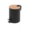 Origins Living Kenta Pedal Bin 3L - Black/Bamboo 1309-41