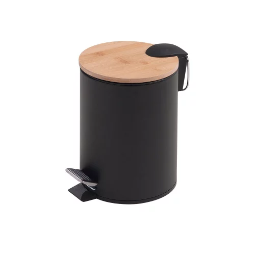 Origins Living Kenta Pedal Bin 3L - Black/Bamboo 1309-41