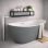 Belmont Freestanding 1700x780x690mm Bath - Grey