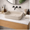 Abode Cava 450x350mm Tablet Basin - Pebble Grey